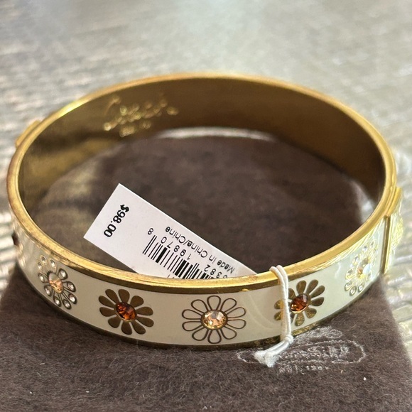 Coach Jewelry - NWT Coach Half Inch Mixed Floral Bangle